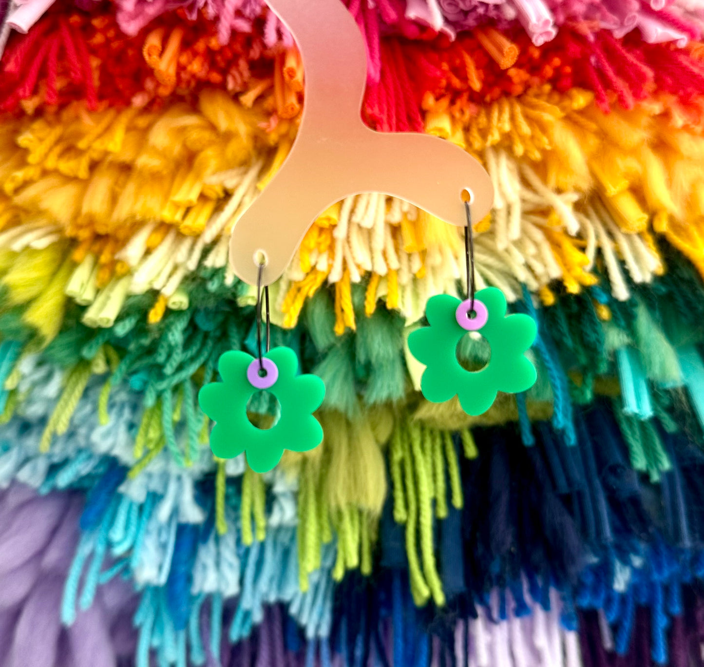 Blossom Earrings • Green