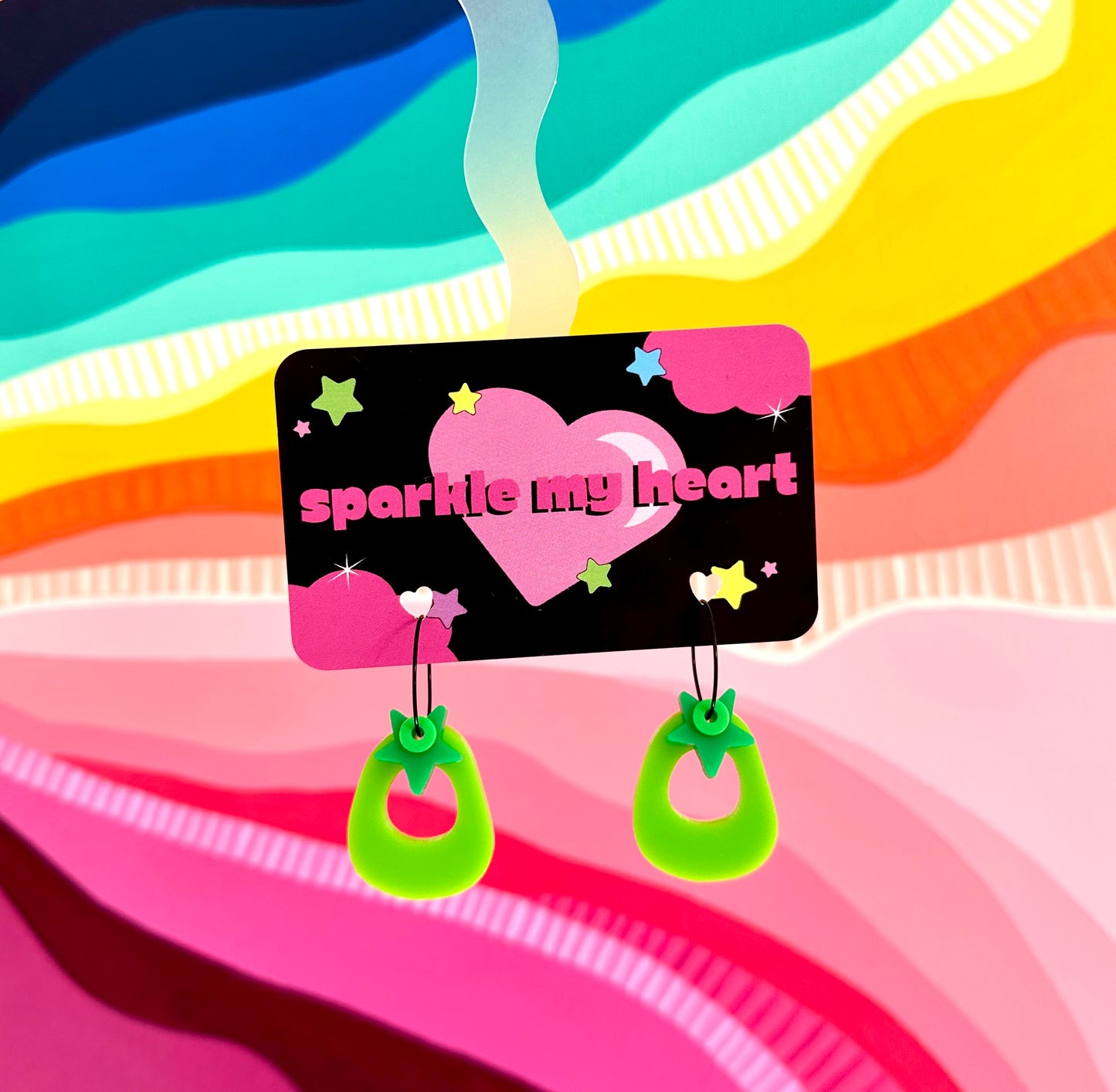 Avocado Earrings • Green