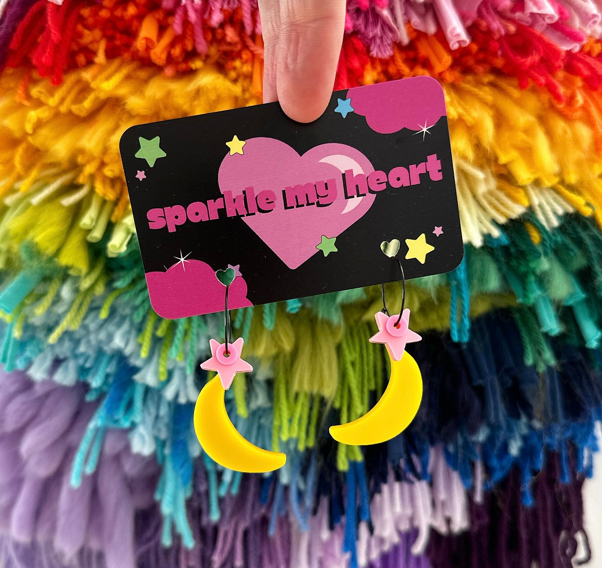 Banana Earrings • Pastel pink