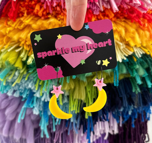 Banana Earrings • Pastel pink