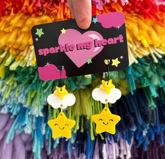 Star Brite Earrings • Yellow