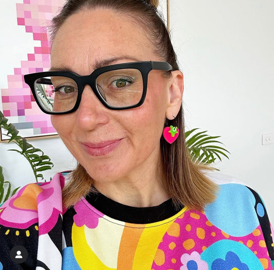 Heart You Earrings • Pink / Green