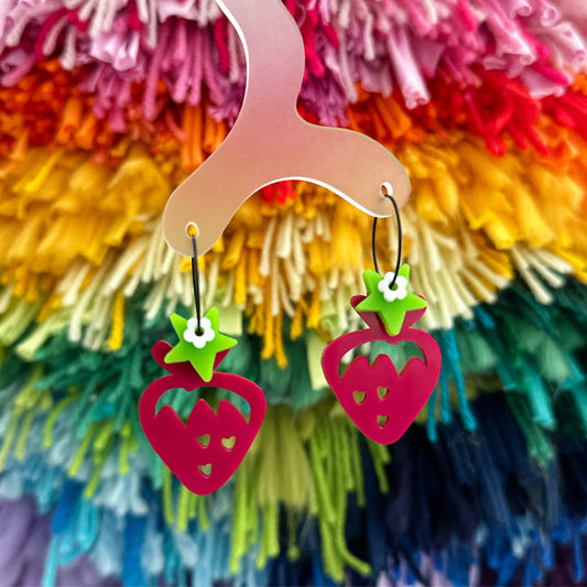 Strawberry Earrings • Shortcake