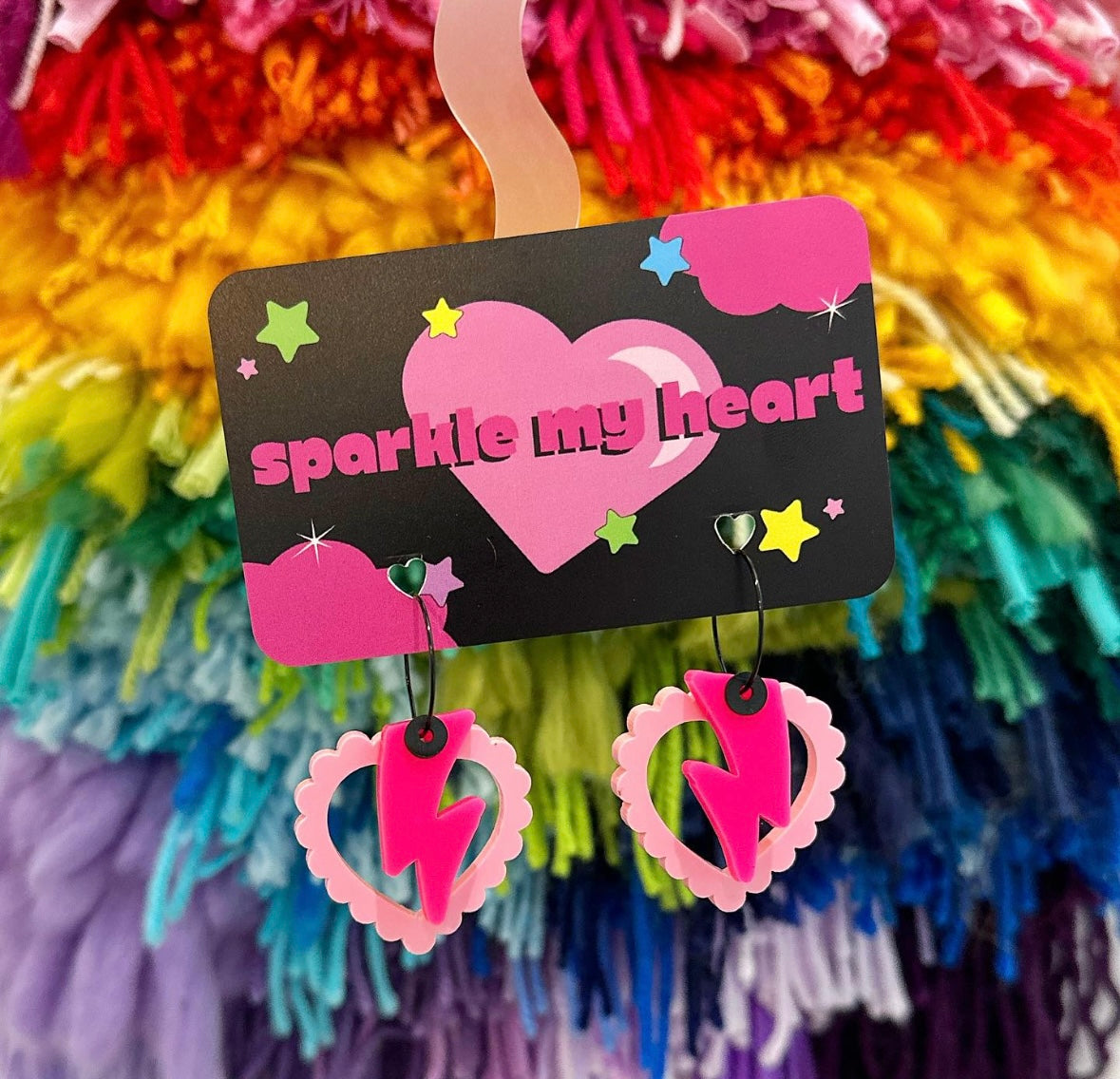 Love Struck Earrings • Pink / Pink